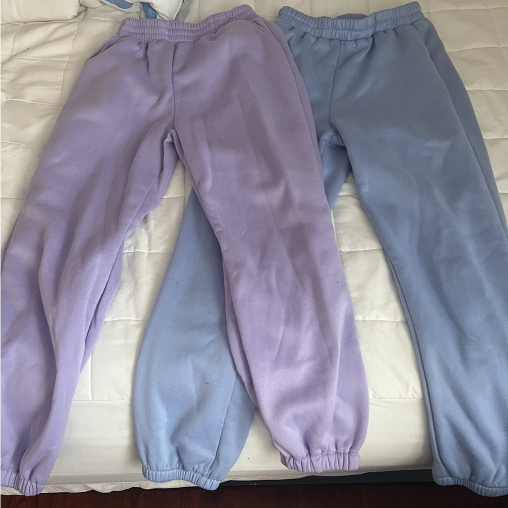 Two Medium Pastel Sweatpants